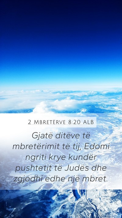 2 Mbretërve 8:20 ALB Bible Verse Image