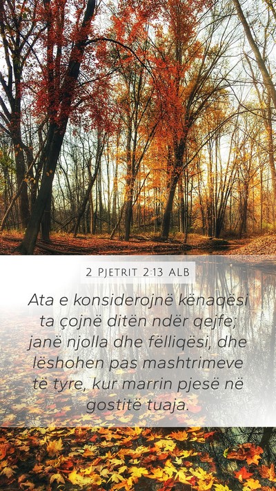 2 Pjetrit 2:13 ALB Bible Verse Image