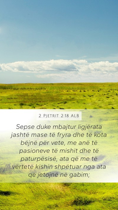 2 Pjetrit 2:18 ALB Bible Verse Image