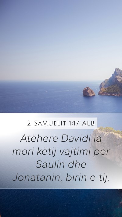2 Samuelit 1:17 ALB Bible Verse Image