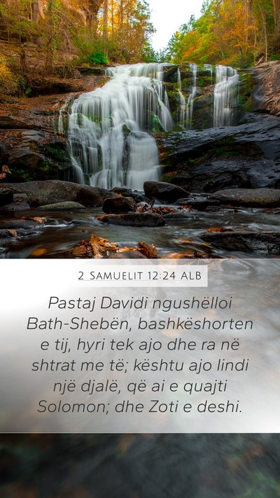 2 Samuelit 12:24 ALB Bible Verse Image