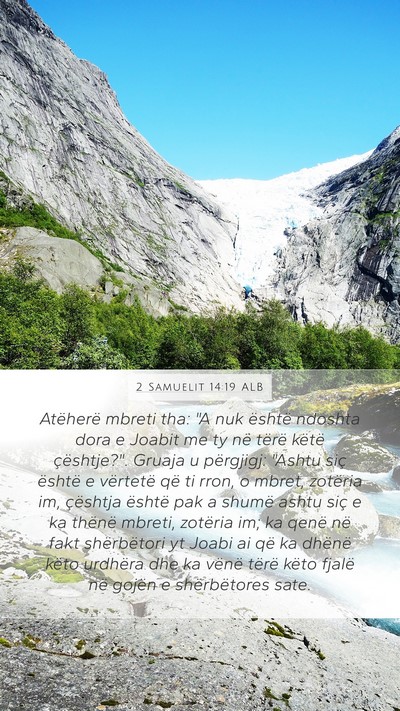 2 Samuelit 14:19 ALB Bible Verse Image