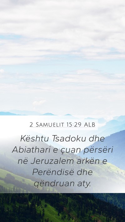 2 Samuelit 15:29 ALB Bible Verse Image