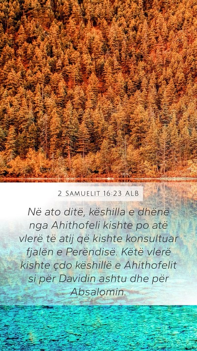 2 Samuelit 16:23 ALB Bible Verse Image