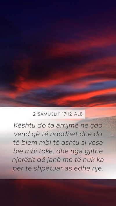 2 Samuelit 17:12 ALB Bible Verse Image