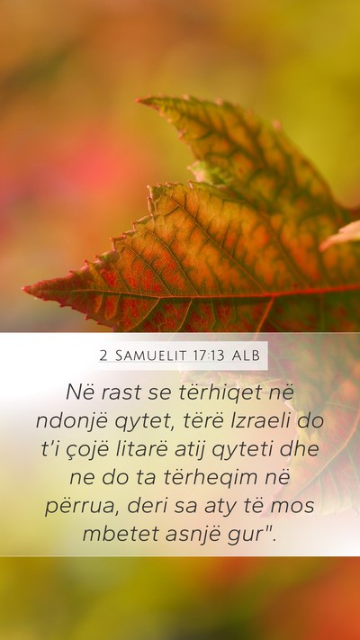 2 Samuelit 17:13 ALB Bible Verse Image