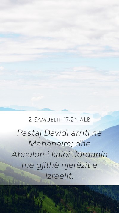 2 Samuelit 17:24 ALB Bible Verse Image