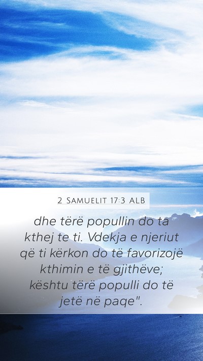 2 Samuelit 17:3 ALB Bible Verse Image