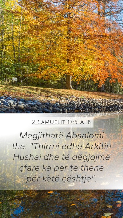 2 Samuelit 17:5 ALB Bible Verse Image