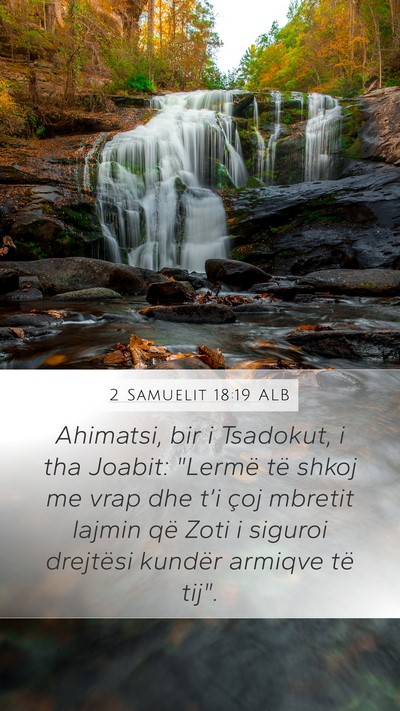 2 Samuelit 18:19 ALB Bible Verse Image