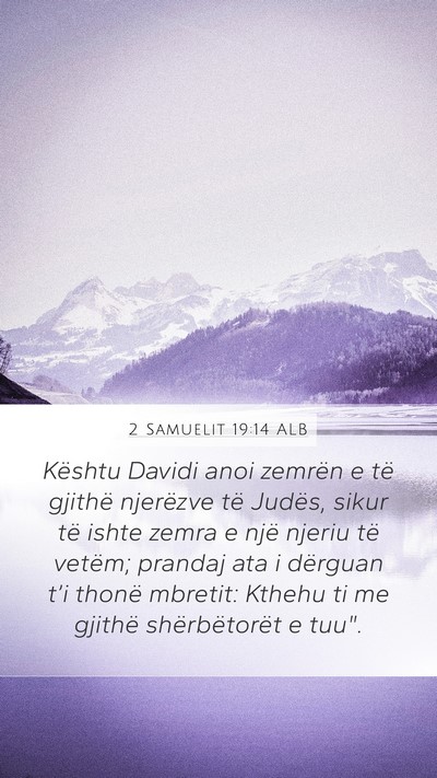 2 Samuelit 19:14 ALB Bible Verse Image