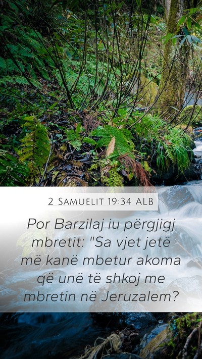 2 Samuelit 19:34 ALB Mobile Phone Wallpaper - Por Barzilaj iu përgjigj mbretit: 