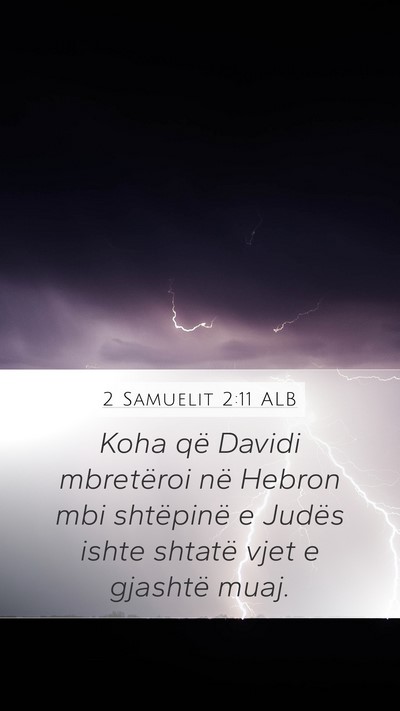 2 Samuelit 2:11 ALB Bible Verse Image