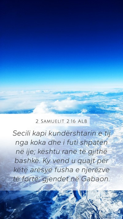2 Samuelit 2:16 ALB Bible Verse Image