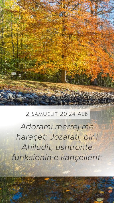 2 Samuelit 20:24 ALB Bible Verse Image