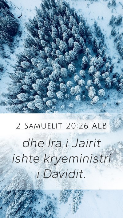 2 Samuelit 20:26 ALB Bible Verse Image