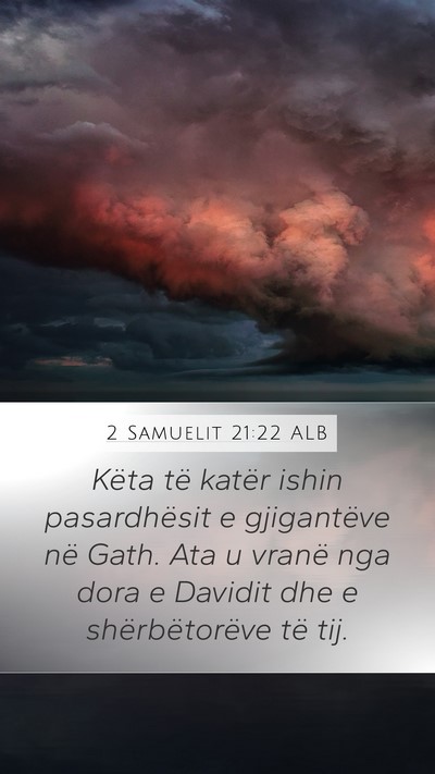 2 Samuelit 21:22 ALB Bible Verse Image