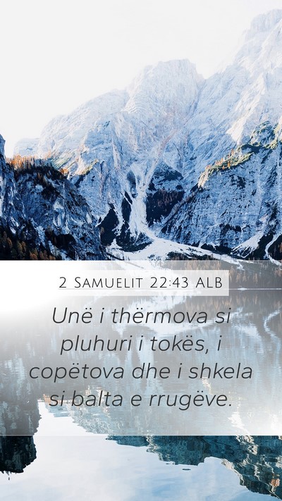 2 Samuelit 22:43 ALB Bible Verse Image