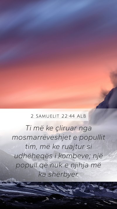 2 Samuelit 22:44 ALB Bible Verse Image