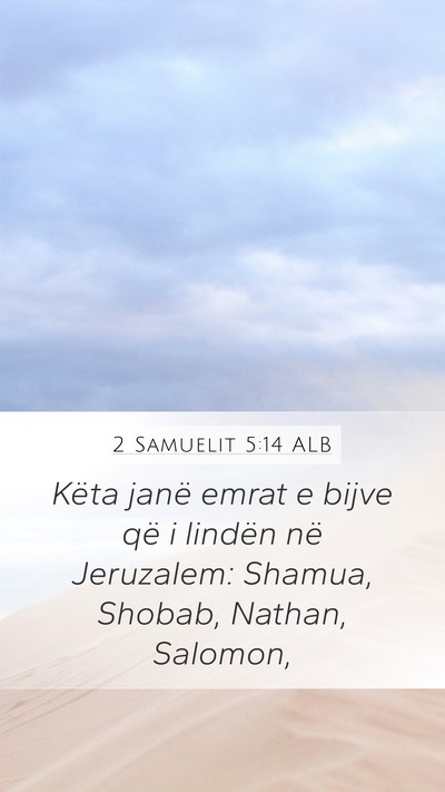 2 Samuelit 5:14 ALB Bible Verse Image