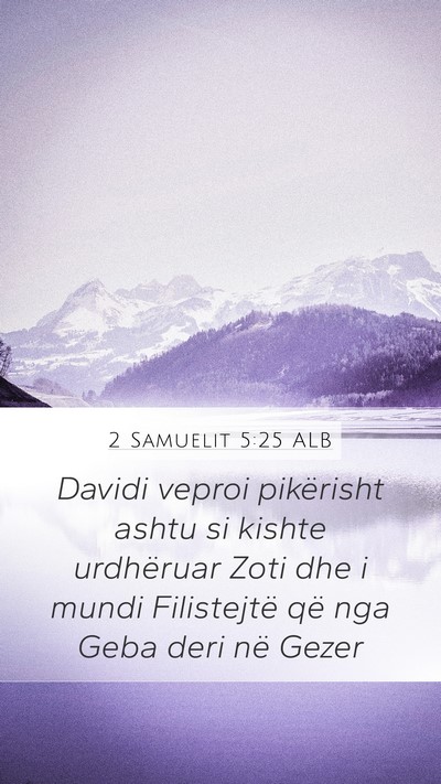 2 Samuelit 5:25 ALB Bible Verse Image