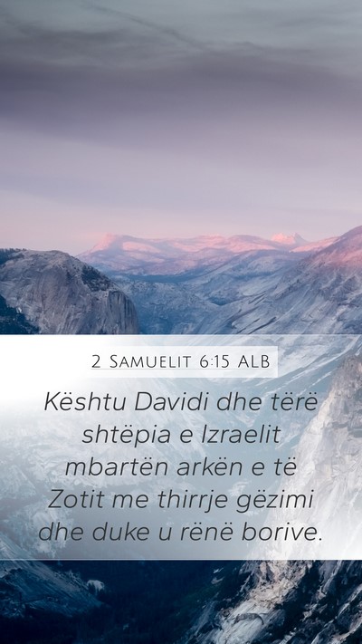 2 Samuelit 6:15 ALB Bible Verse Image