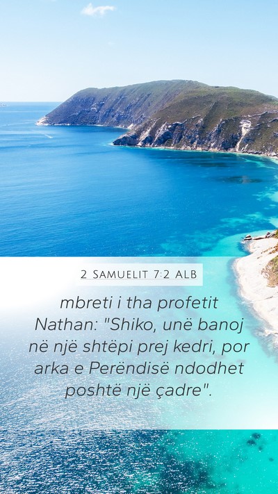 2 Samuelit 7:2 ALB Bible Verse Image