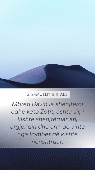 2 Samuelit 8:11 ALB Bible Verse Image