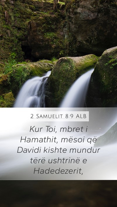 2 Samuelit 8:9 ALB Bible Verse Image