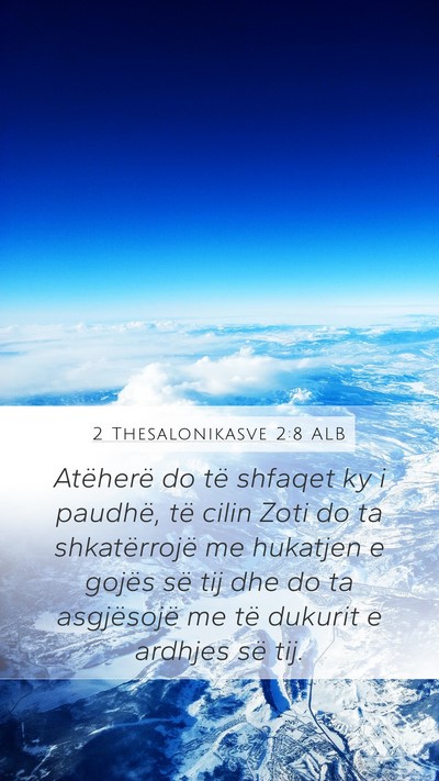 2 Thesalonikasve 2:8 ALB Bible Verse Image