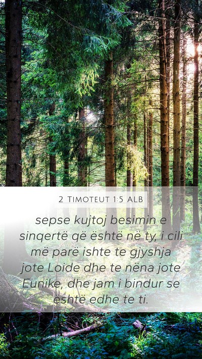 2 Timoteut 1:5 ALB Bible Verse Image