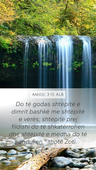 Amosi 3:15 ALB Bible Verse Image