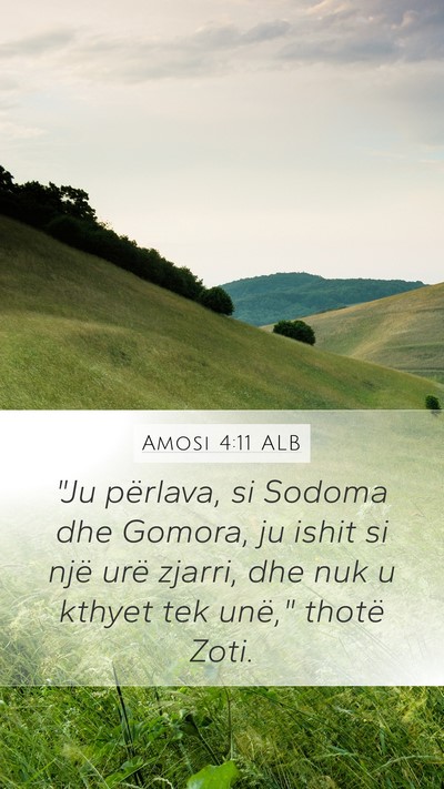 Amosi 4:11 ALB Bible Verse Image