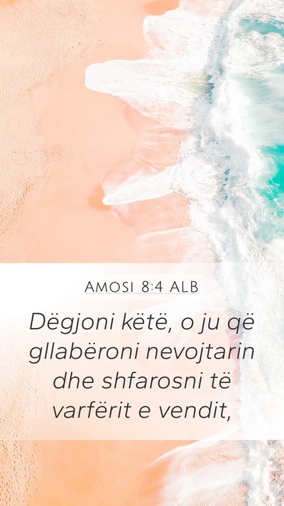 Amosi 8:4 ALB Bible Verse Image