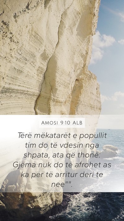Amosi 9:10 ALB Bible Verse Image