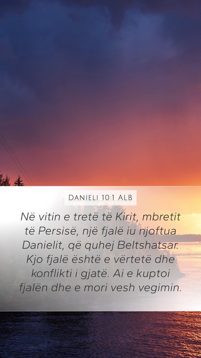 Danieli 10:1 ALB Bible Verse Image