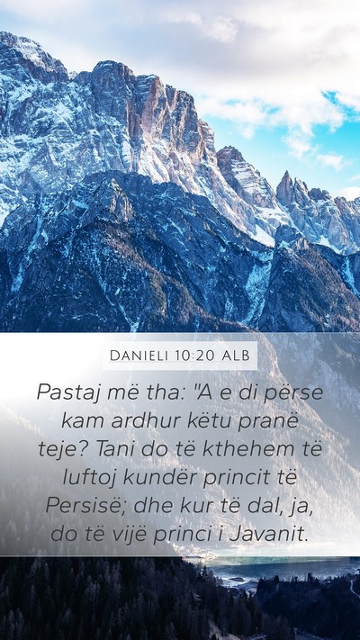 Danieli 10:20 ALB Bible Verse Image
