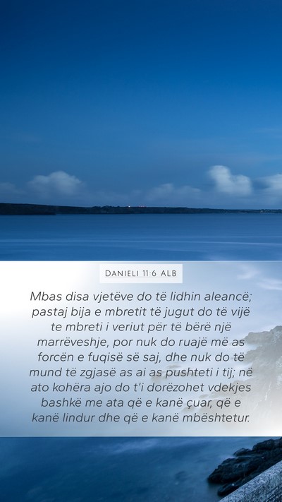 Danieli 11:6 ALB Bible Verse Image