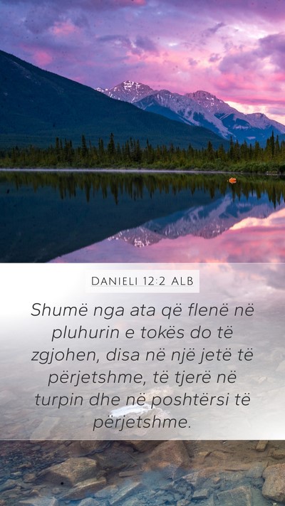 Danieli 12:2 ALB Bible Verse Image