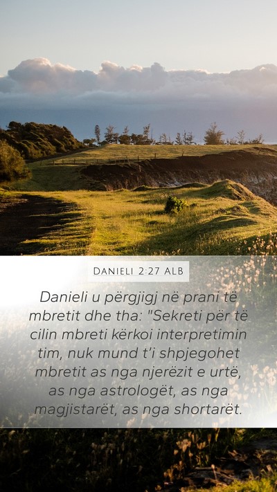 Danieli 2:27 ALB Bible Verse Image