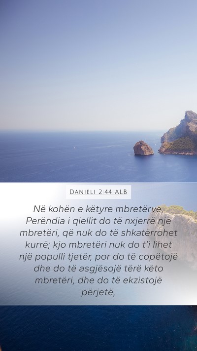 Danieli 2:44 ALB Bible Verse Image
