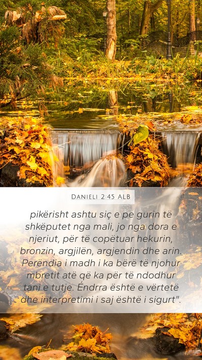 Danieli 2:45 ALB Bible Verse Image