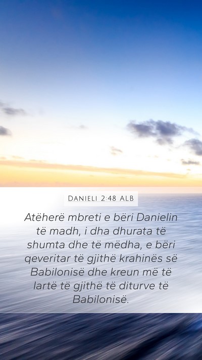 Danieli 2:48 ALB Bible Verse Image