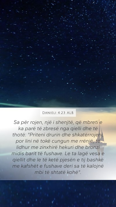 Danieli 4:23 ALB Bible Verse Image