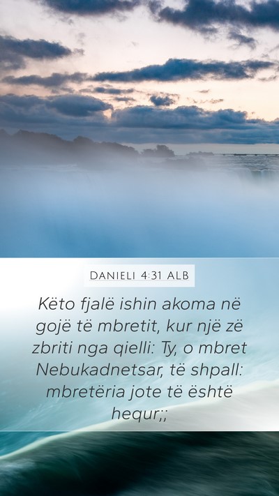Danieli 4:31 ALB Bible Verse Image