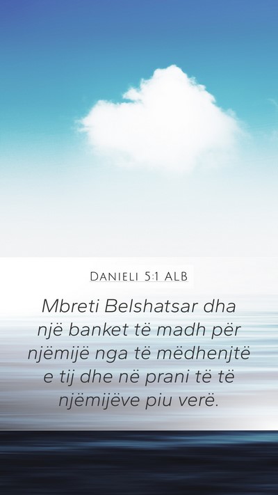 Danieli 5:1 ALB Bible Verse Image