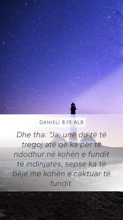 Danieli 8:19 ALB Bible Verse Image