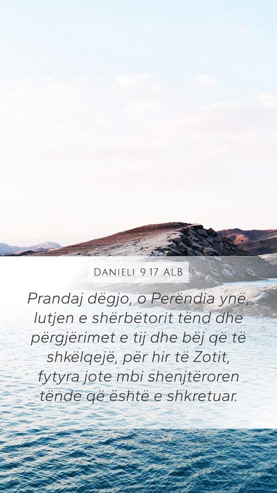 Danieli 9:17 ALB Bible Verse Image
