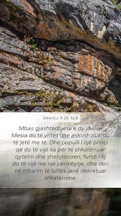 Danieli 9:26 ALB Bible Verse Image