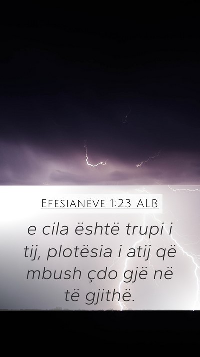Efesianëve 1:23 ALB Bible Verse Image